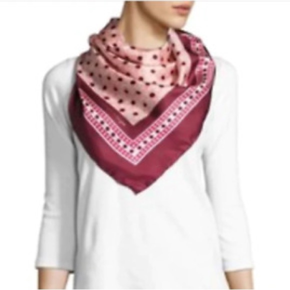 Kate Spade Silk Floral Moroccan Tile Scarf - Picture 3 of 5
